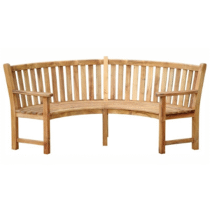 CURVED BENCH WITH ARM