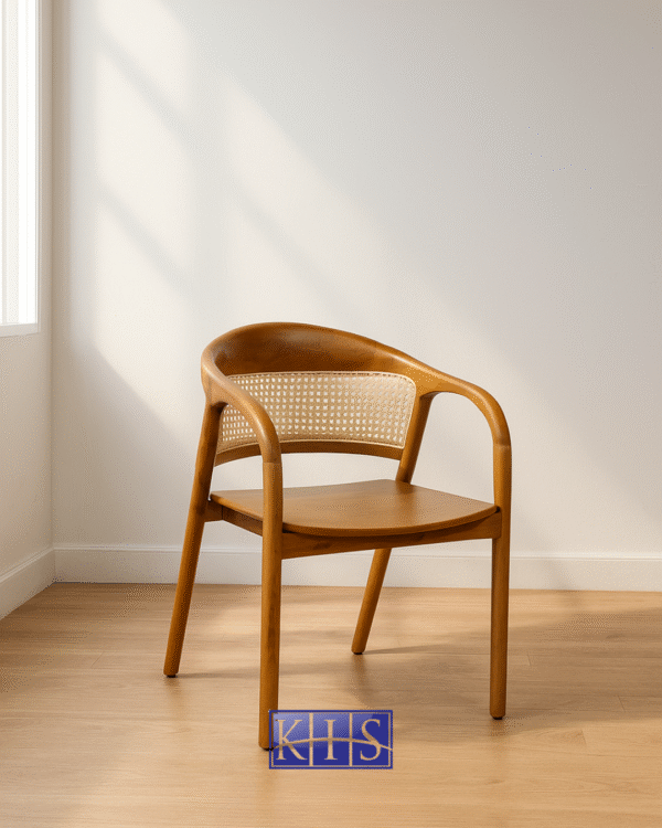 EVA CHAIR WITH RATTAN